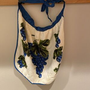 Cannon Vintage Terry Cloth Waist Apron And 2 Hand Towels Grapes‎